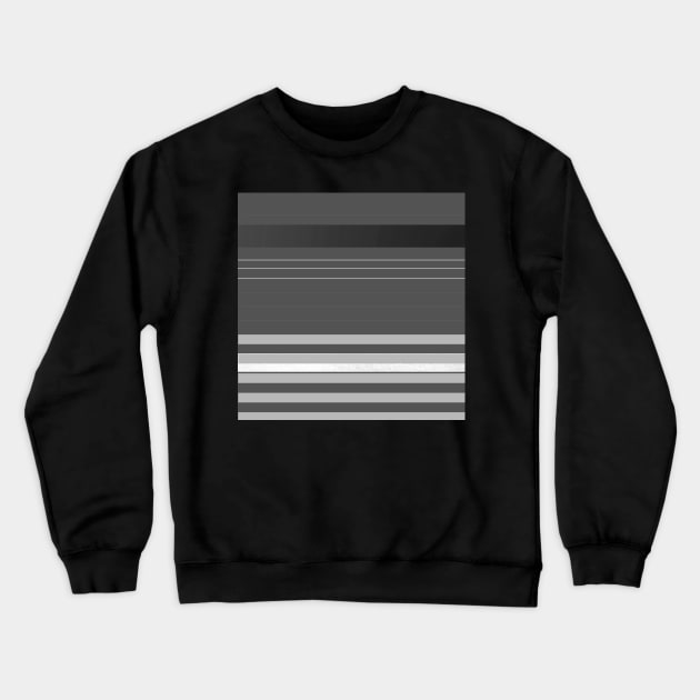 Grayscale  Stripes Crewneck Sweatshirt by Ric1926